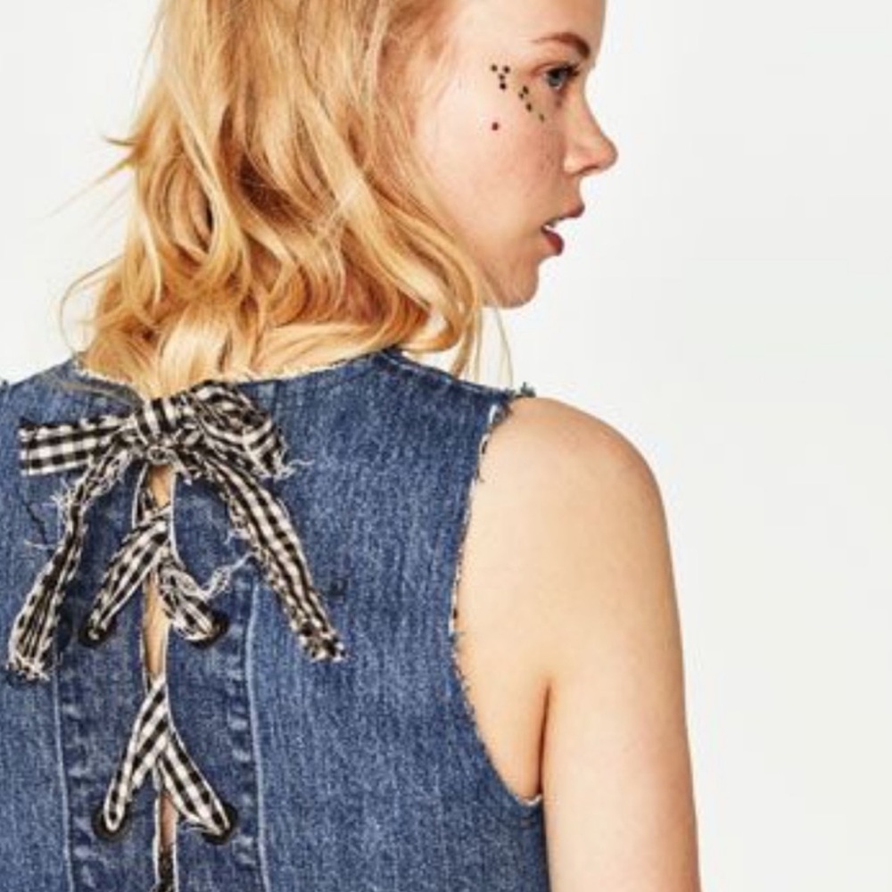 “Zara” Denim Crop top